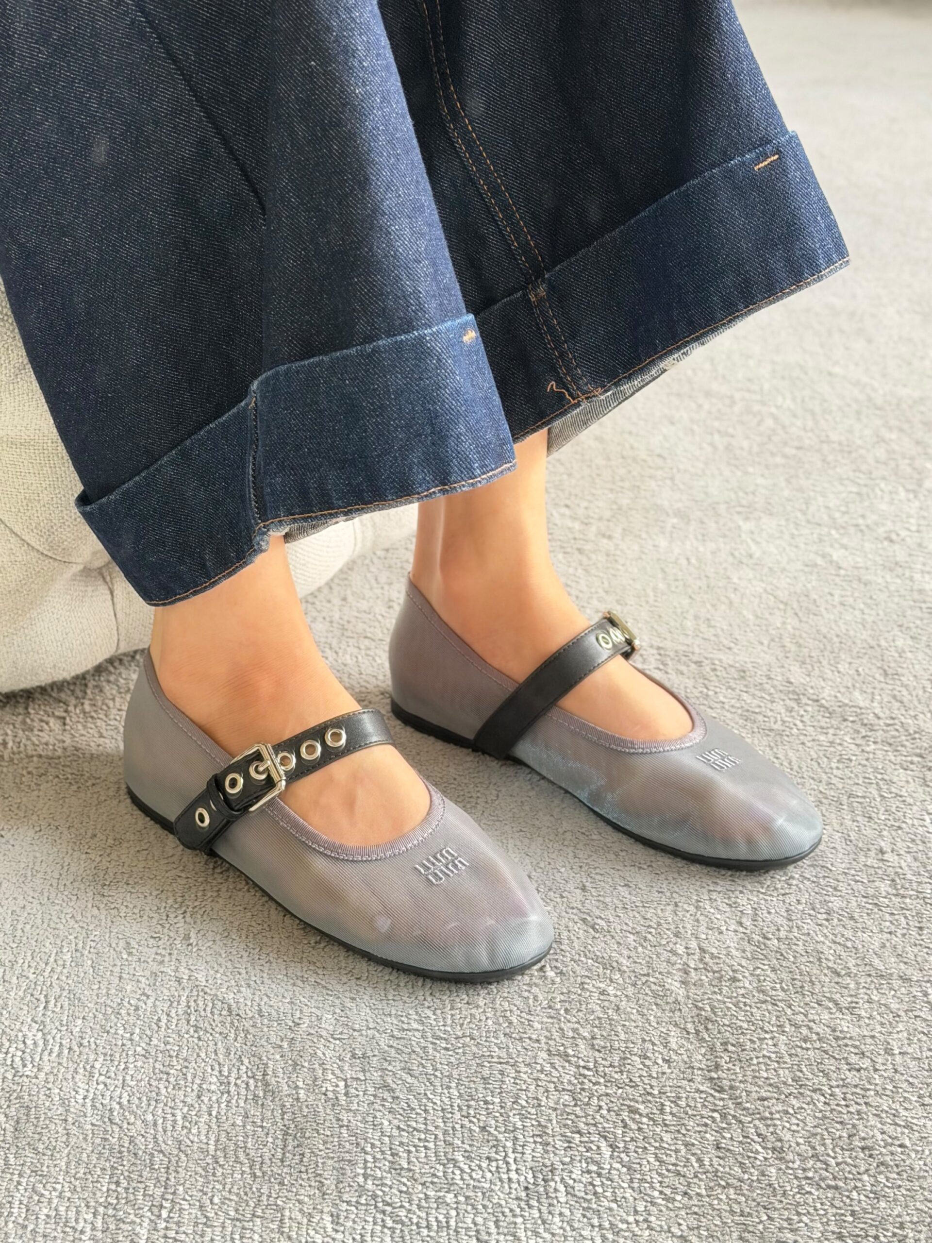 Miu Miu Satin Ballerinas - Image 3
