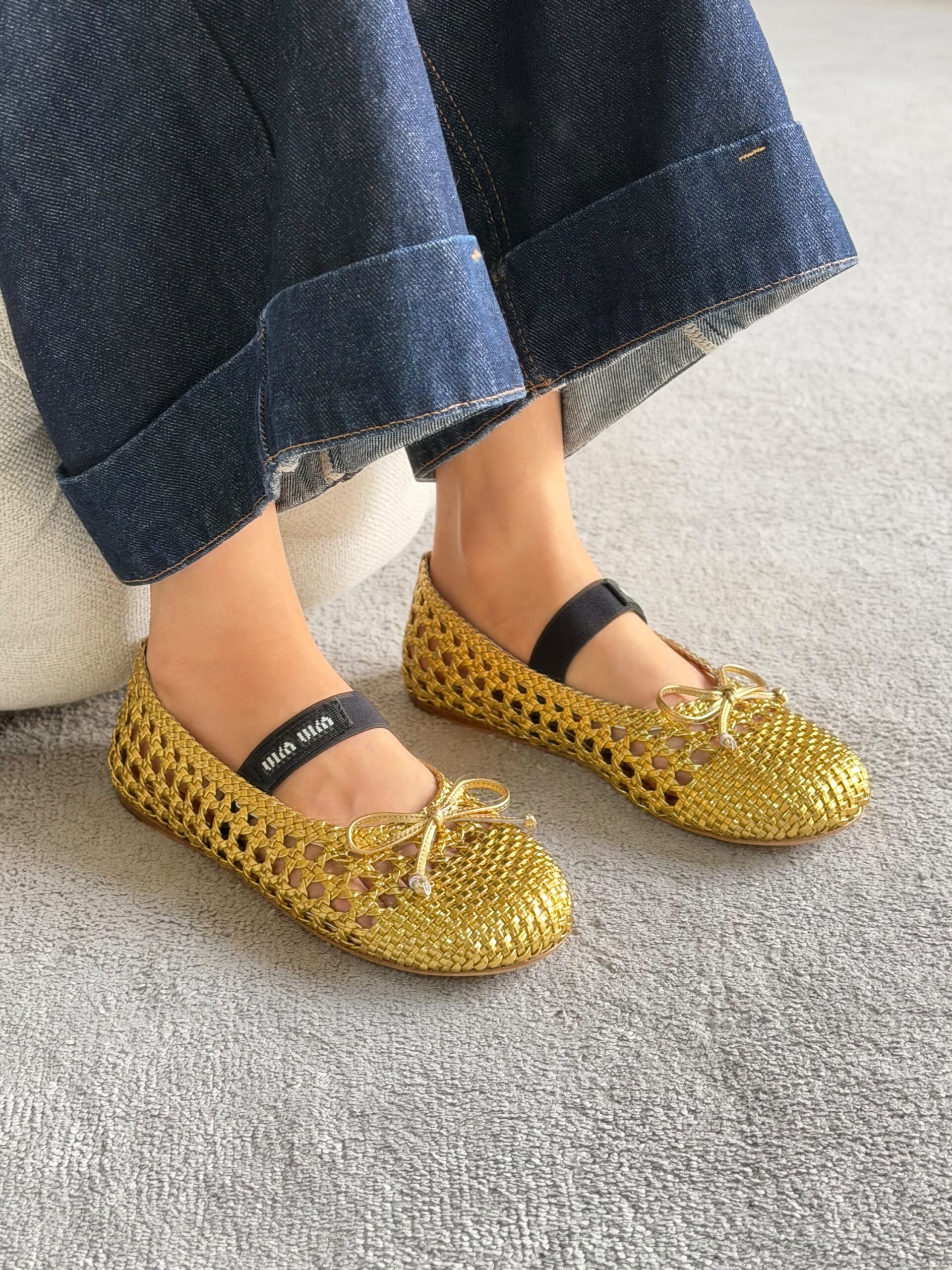 Miu Miu Satin Ballerinas - Image 11