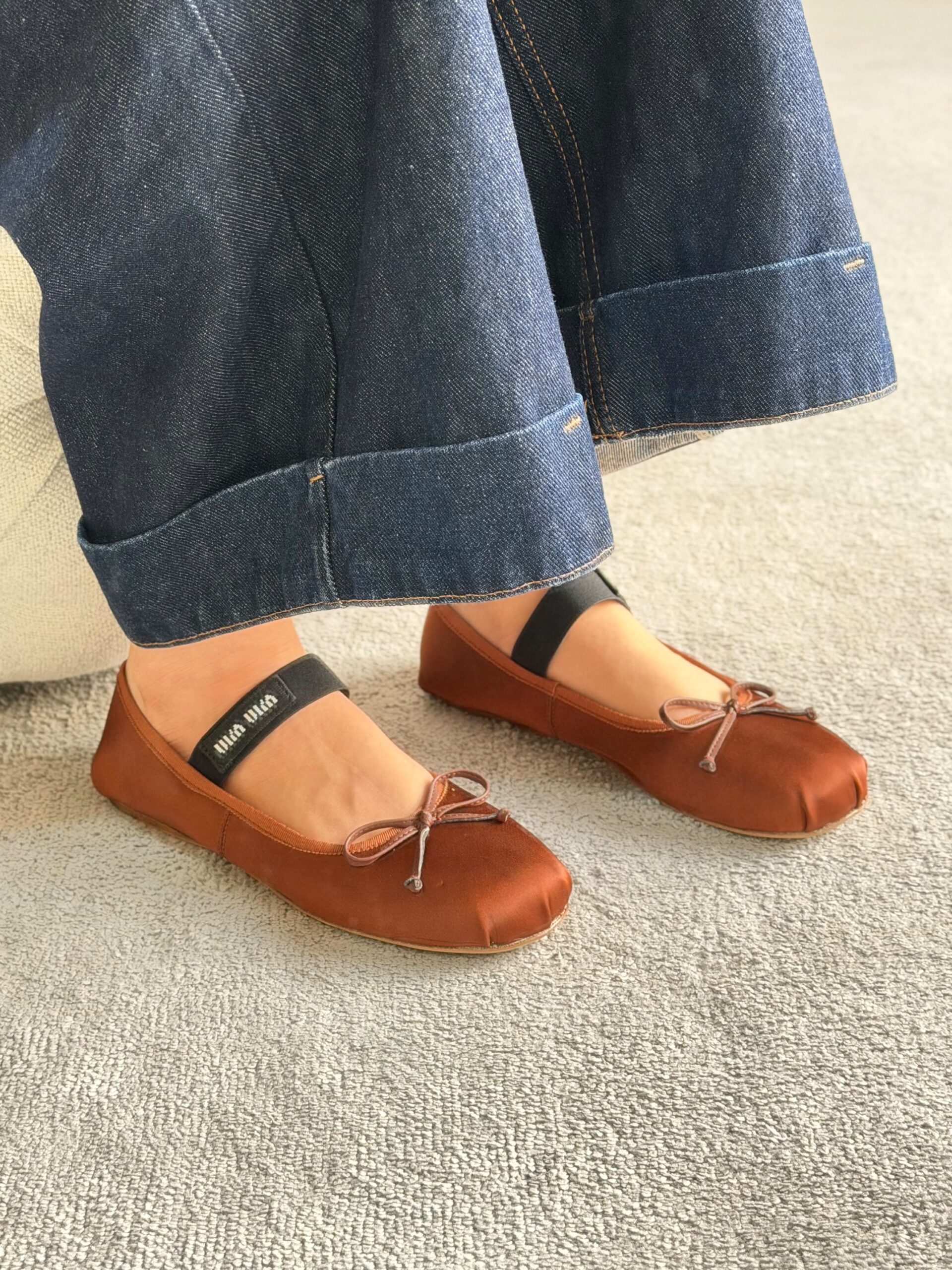 Miu Miu Satin Ballerinas - Image 9