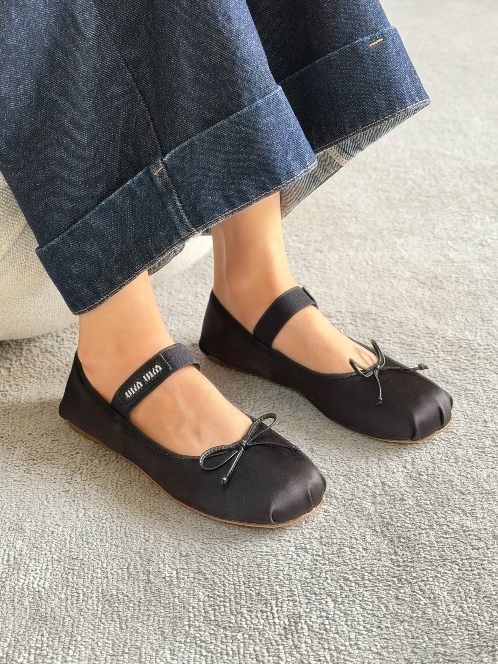 Miu Miu Satin Ballerinas - Image 6