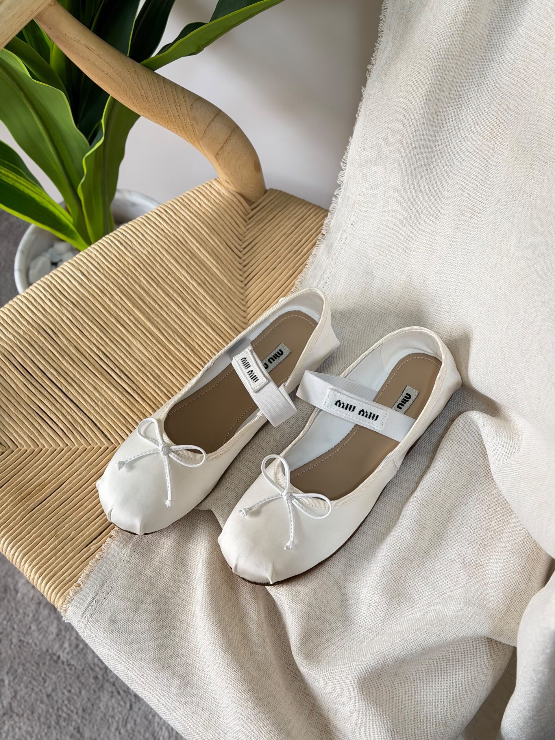 Miu Miu Satin Ballerinas - Image 8