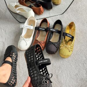 Miu Miu Satin Ballerinas