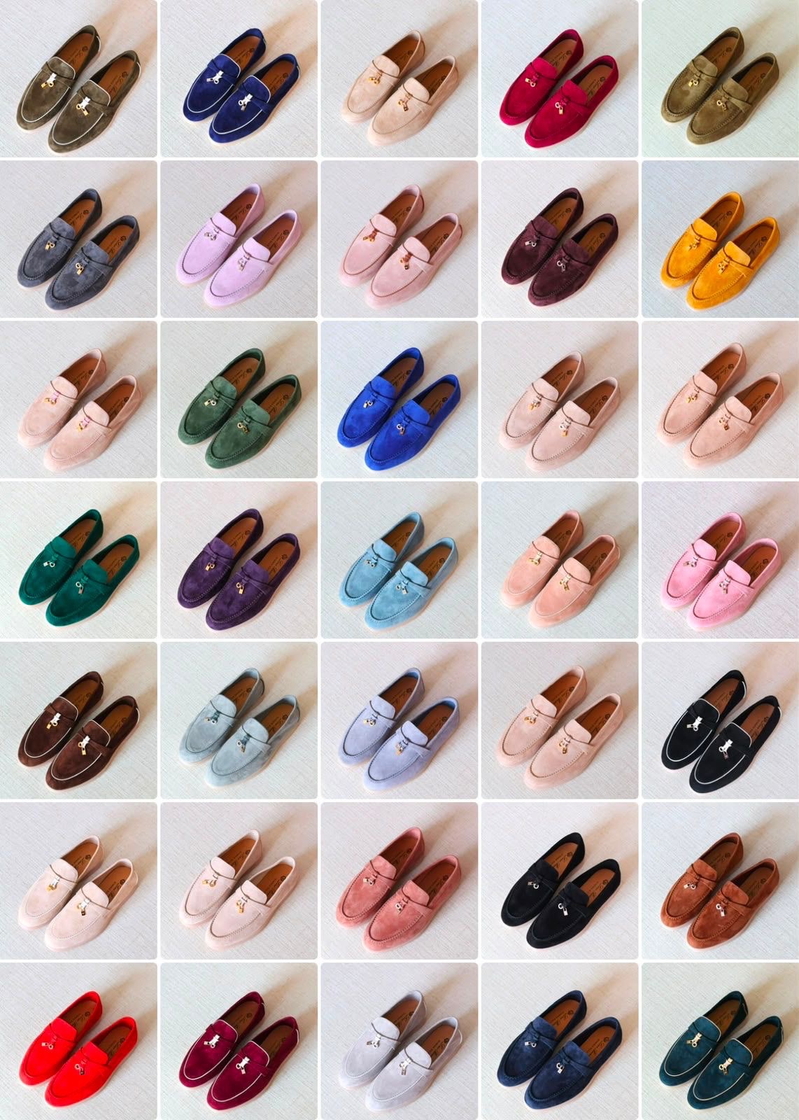 Loro Piana Summer Charms Walk Suede Loafers