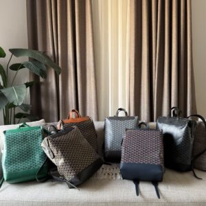 Goyard Cisalpin Backpack Goyardine Coated Canvas With Matching Leather Trim