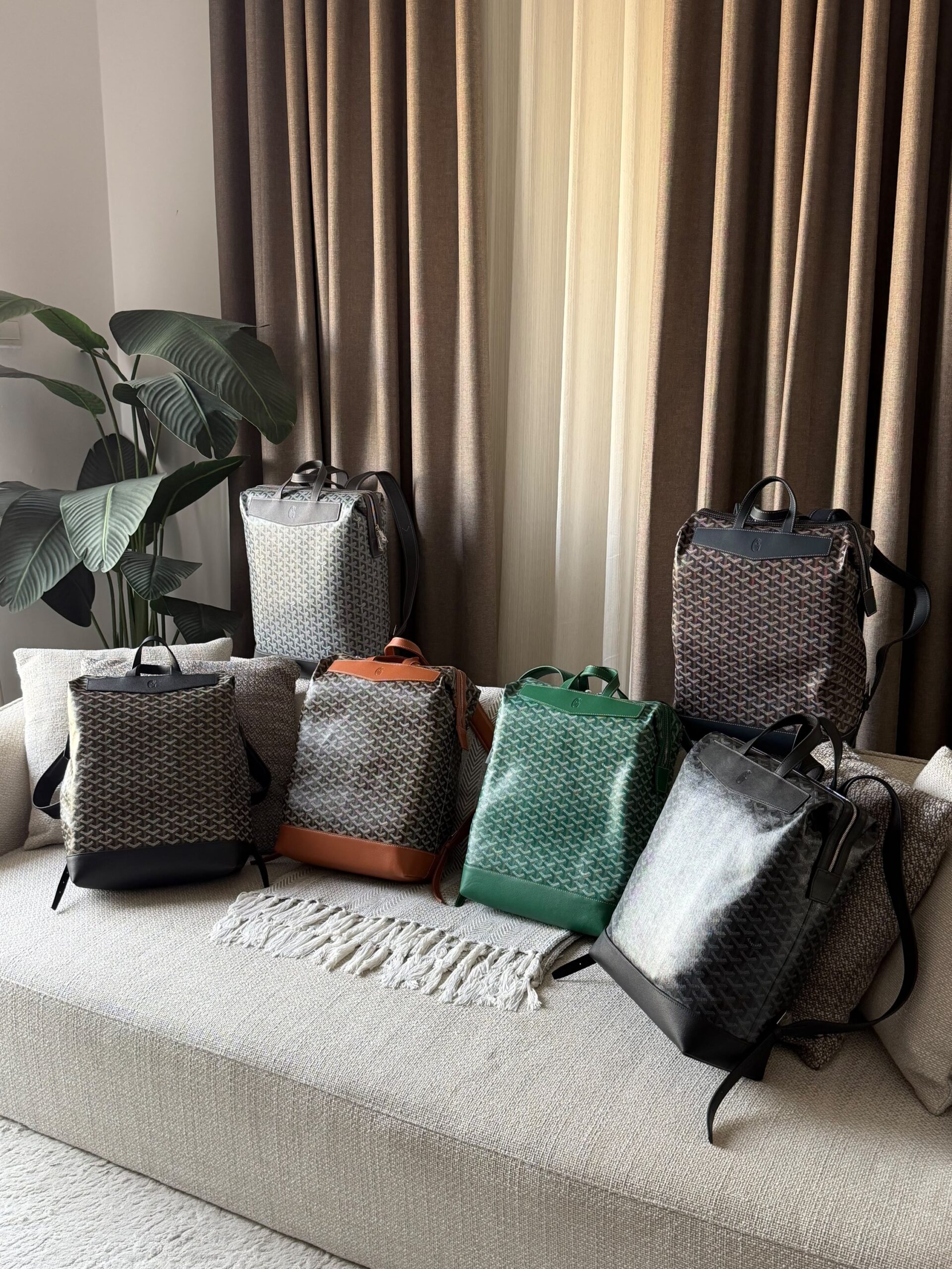 Goyard Cisalpin Backpack Goyardine Coated Canvas With Matching Leather Trim - Image 2