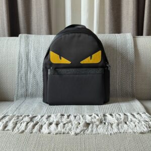 Fendi Black Nylon Monster Eyes Backpack