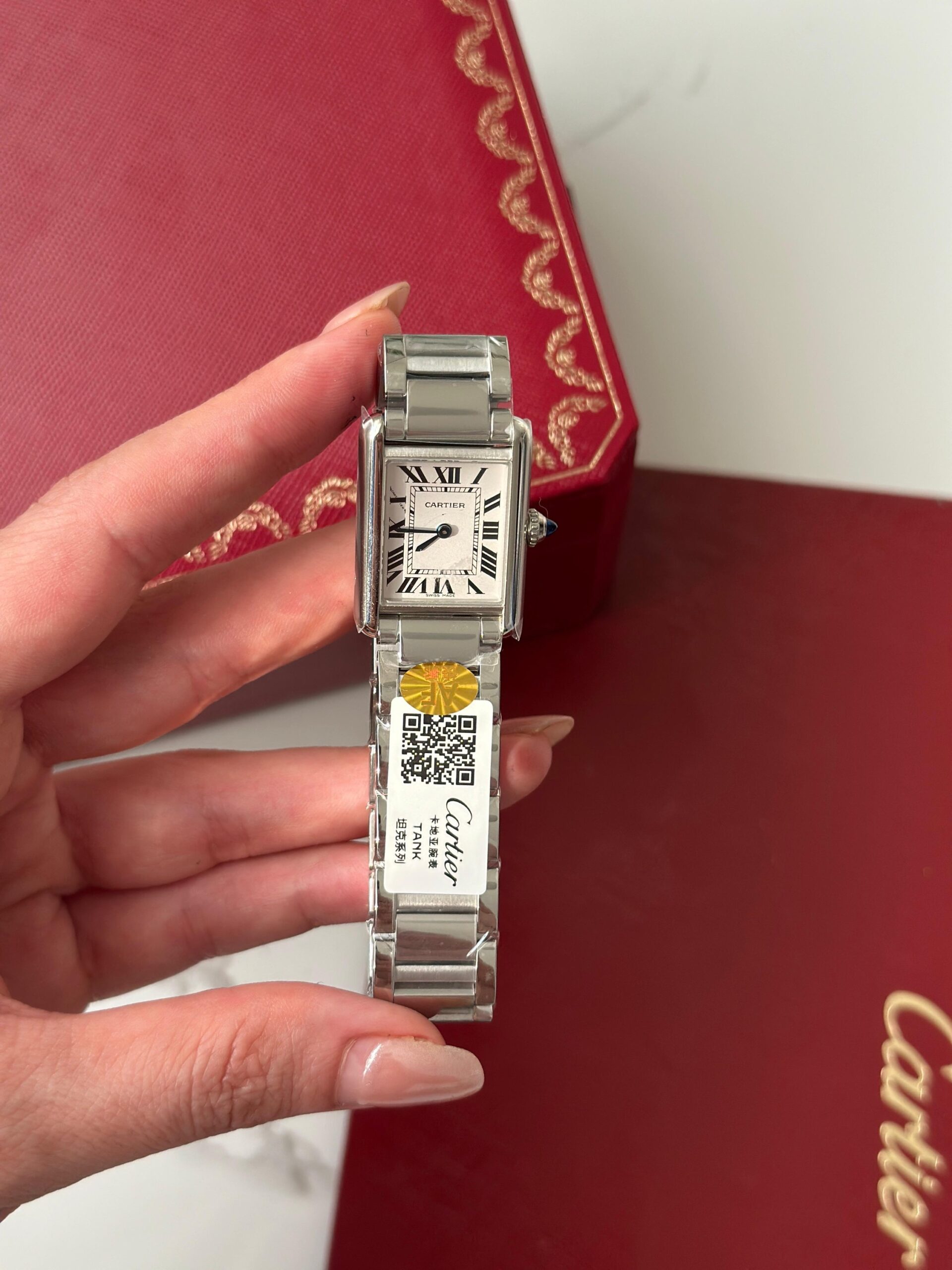 Stainless Steel Cartier Tank Must Watch - Image 2