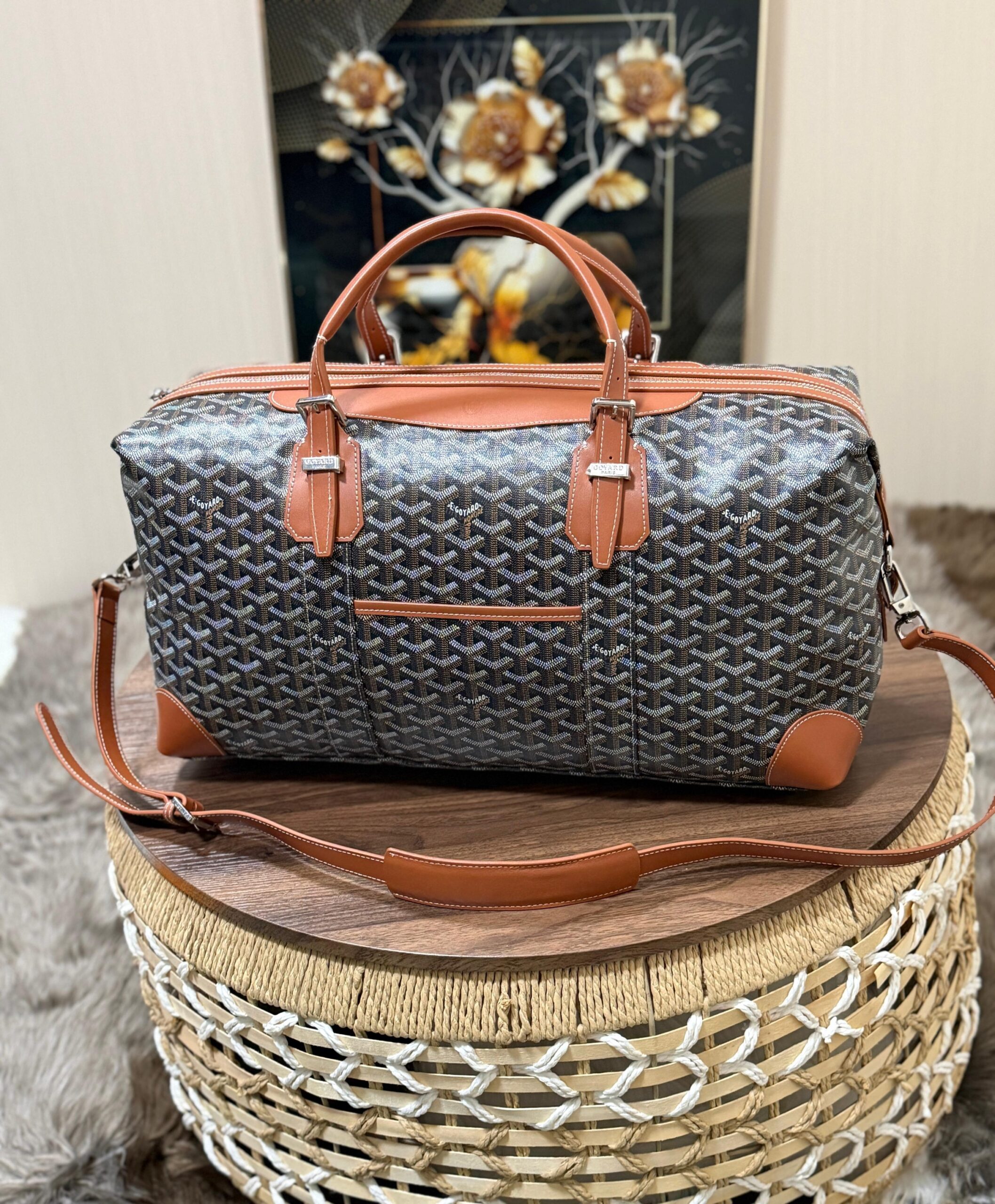 Goyard Boeing / Bowling Travel Duffle Bag