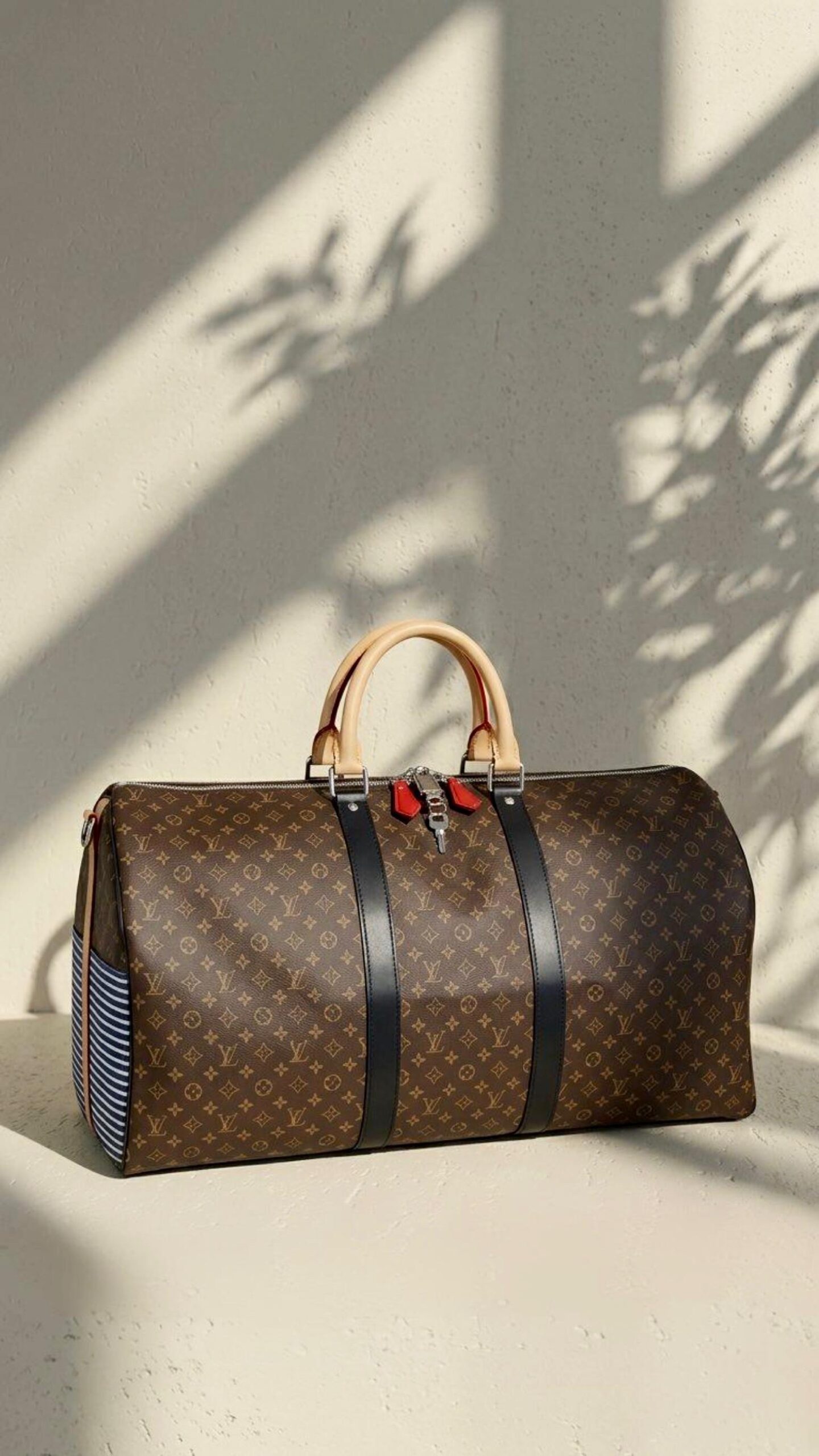 Louis Vuitton Keepall Bandoulière Patchwork 50 travel bag
