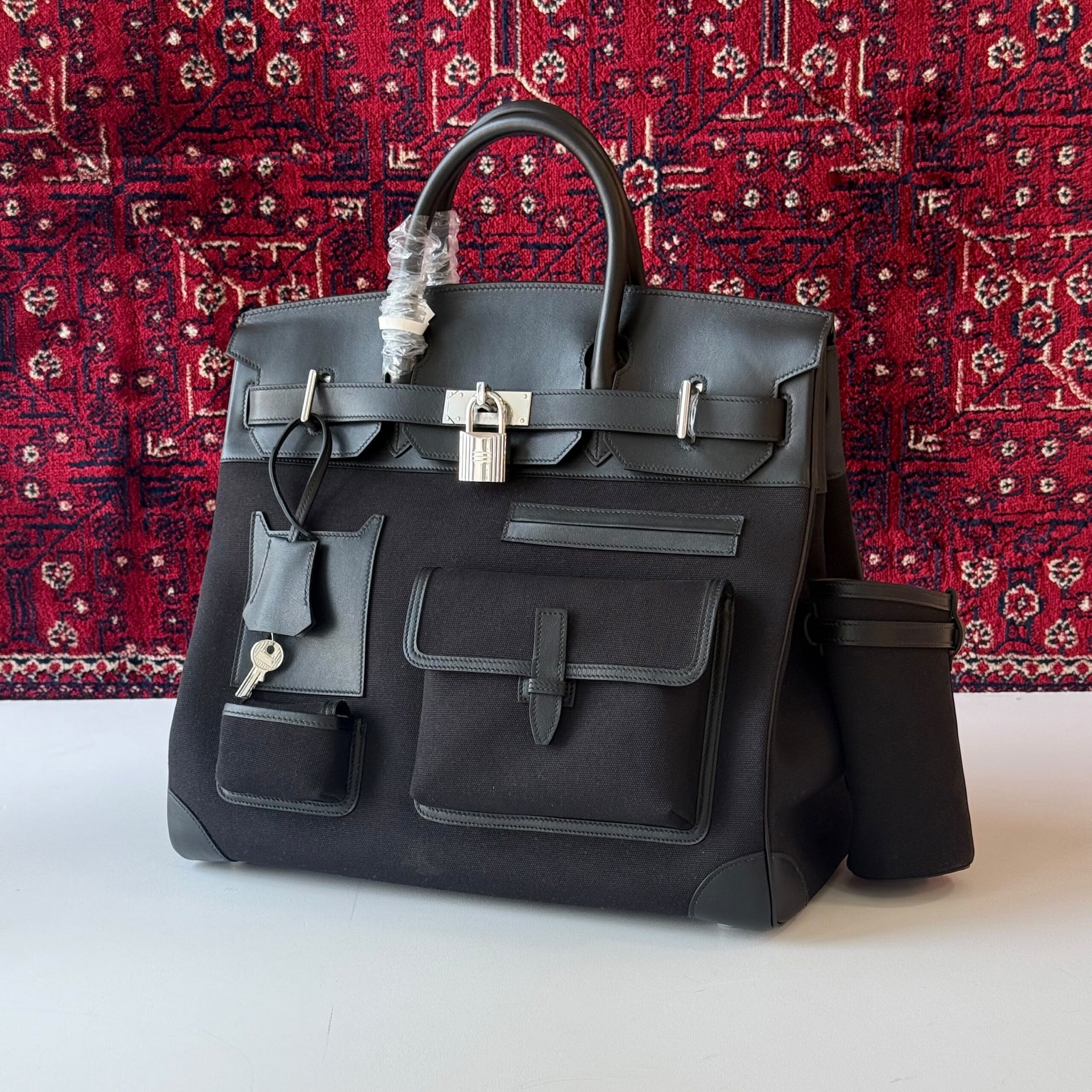 Hermès HAC Cargo 40 in Toile H And Leather - Image 2