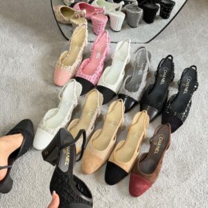 Chanel Tweed Slingback Pumps Top Quality