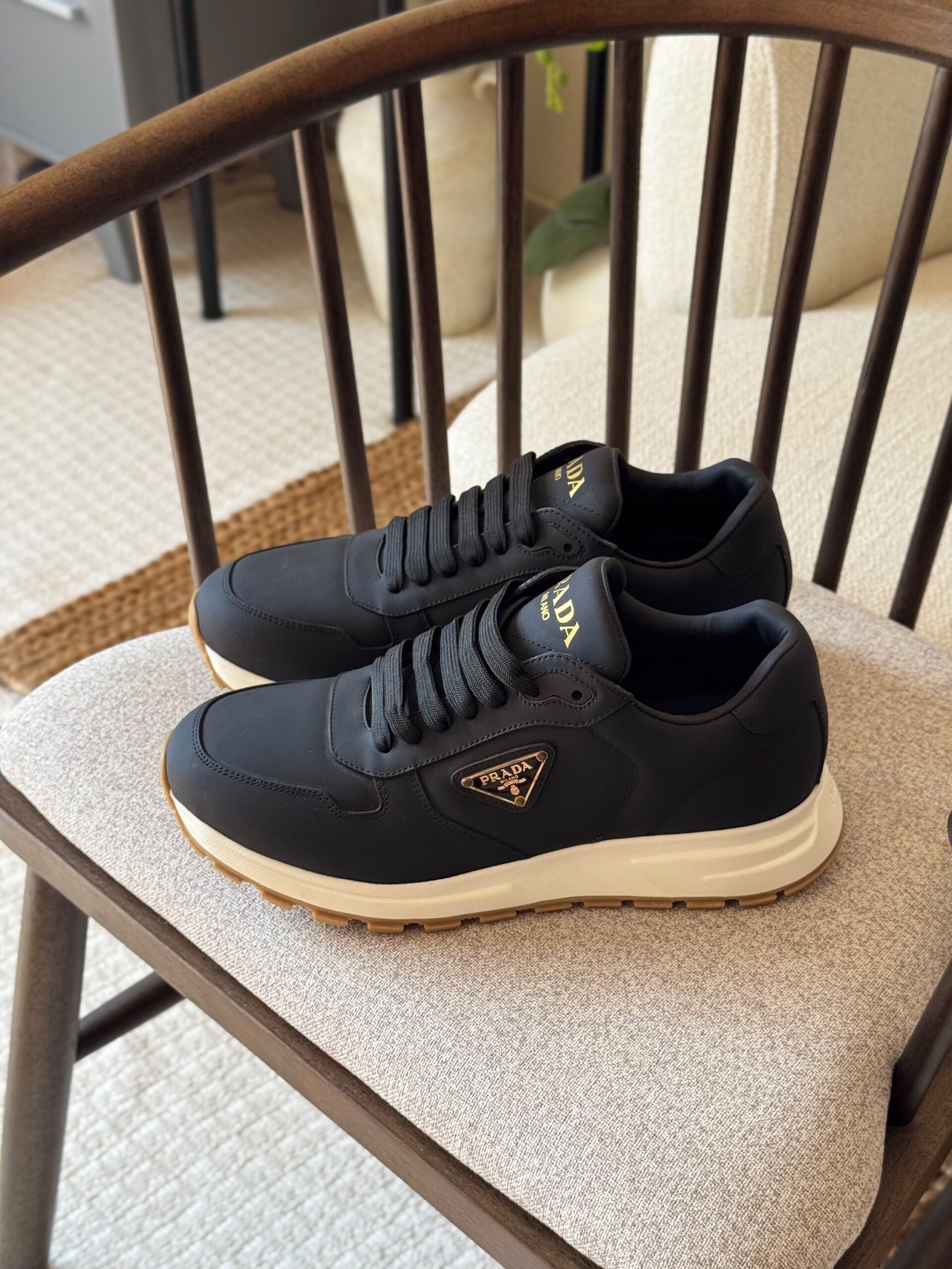 Prada Prax Suede and Re-Nylon Sneakers - Image 6