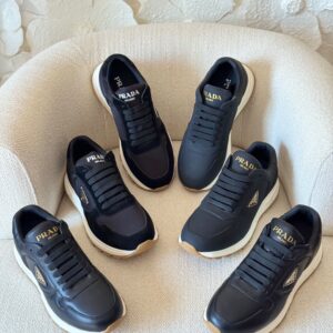 Prada Prax Suede and Re-Nylon Sneakers