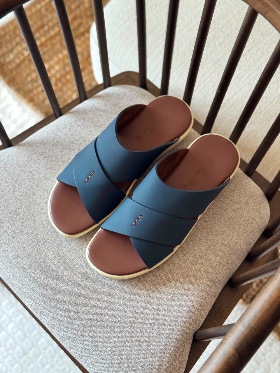 Steve Madden Strider Men's Navy Blue Arabic Sandals