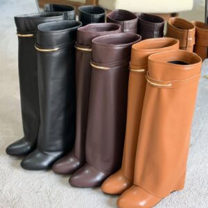 Givenchy Shark Pinch Knee-High Boots